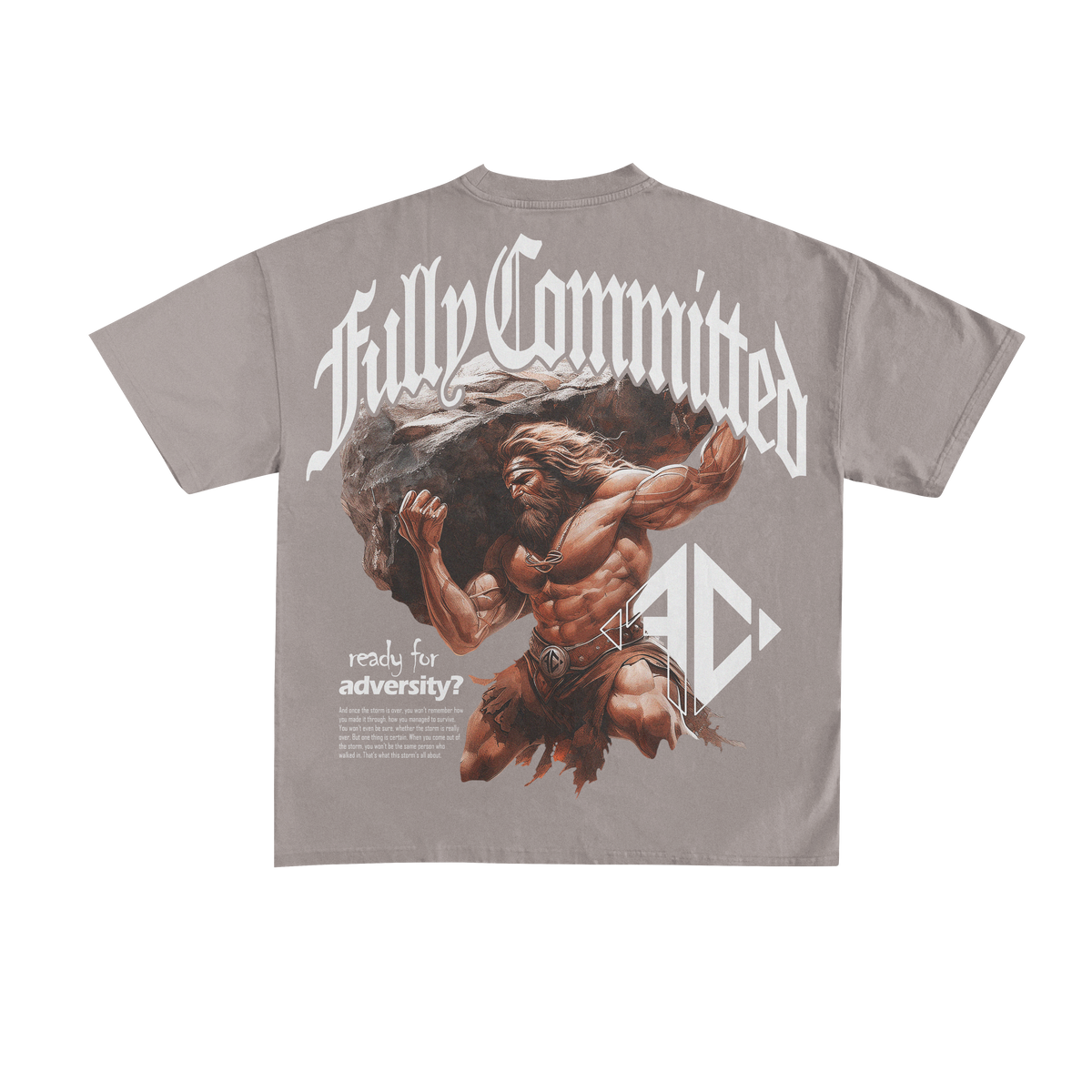 1 - Heart of a Warrior - Over Sized Tee